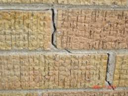 Cracked bricks